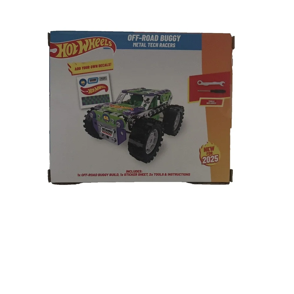 NEW   Hot Wheels Metal Tech Racers Off-Road Buggy 195pcs  Build Kit 2025 New